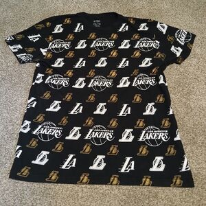 Los Angeles Lakers Graphic Print NBA T-Shirt Men's Size 2XL